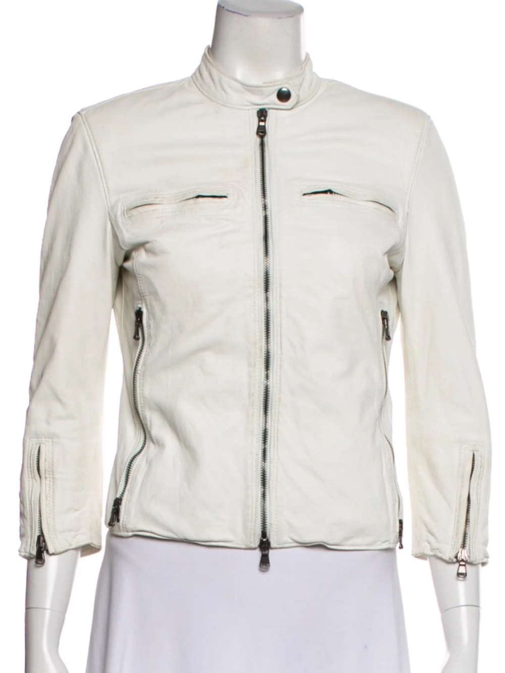 R13 Lambskin Bomber Jacket - size M